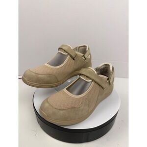 Drew Tan Orthopedic Arch Walking Support Mary Jane Shoes 9.5 W Adjustable Strap